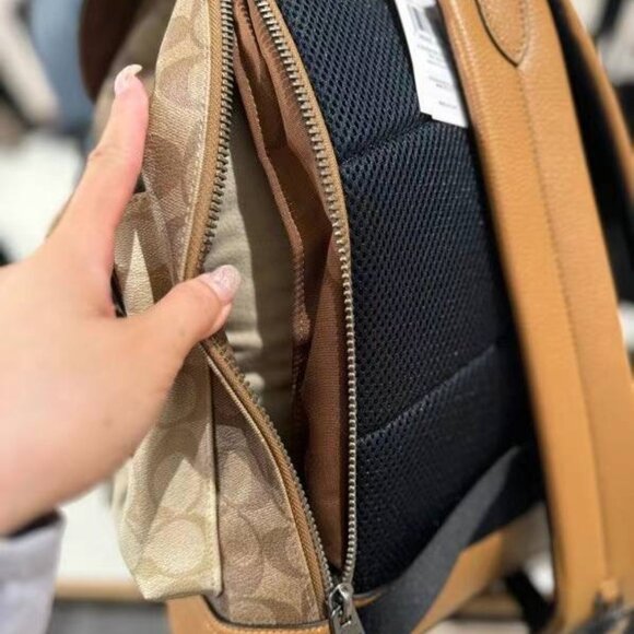 NWT Coach Hudson Backpack In Colorblock Signature Canvas CR335 - Picture 11 of 12